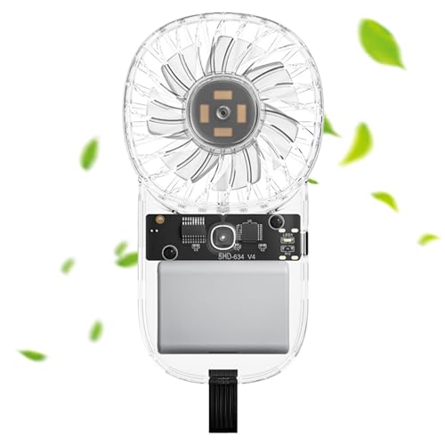Aceirropy Persönlicher Ventilator – Kühlender tragbarer Handventilator, klein, wiederaufladbar, leiser Luftkühler, transparent, 3 Geschwindigkeiten, coole Gadgets für Zuhause, Reisen, Zubehör, Urlaub Aceirropy Persönlicher Ventilator – Kühlender tragbarer Handventilator, klein, wiederaufladbar, leiser Luftkühler, transparent, 3 Geschwindigkeiten, coole Gadgets für Zuhause, Reisen, Zubehör, Urlaub von Aceirropy