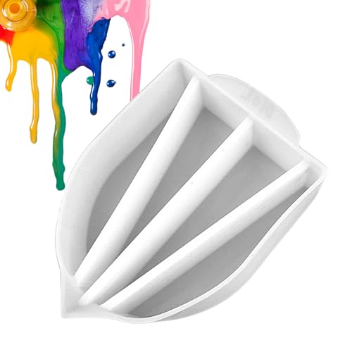 Aceirropy Split Cup,Silicone Gießbecher Mit 4 Kanälen - Wiederverwendbare Gießhilfe Für Formenbau Gießharzkunst Schulprojekte Workshop von Aceirropy