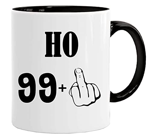 100 Jahre Geschenk Ho 99+1 - Tasse/Becher originelle Geschenkidee zum Geburtstag/Tasse mit Spruch und lustigem Design von Acen Merchandise