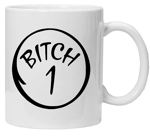 Acen B Nummer 1 313 ml Keramik-Kaffeetasse Studios-Perfect Valentin, weiß, 9 x 9 x 9 cm von Acen Merchandise