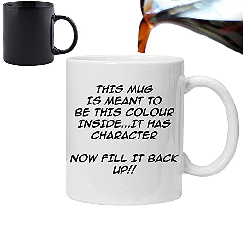 Acen "Diese Tasse ist Meant to Be Dieser Farbe Innen. Es hat Charakter Magic 'Neuheit Keramik Kaffee Tee Becher von Studios, weiß, 11 Oz von Acen