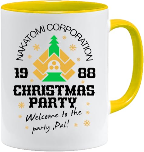 Acen Merchandise Die Hard Nakatomi Weihnachtsfeier 1988 - Weihnachtstasse Schöne und lustige Kaffeetasse als Geschenkidee beidseitig Bedruckt von Acen Merchandise