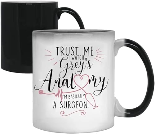 Tasse mit farbwechsel spruch, Greys Anatomy Tasse, Krankenschwester tasse, krankenschwester geschenke tasse,Geschenk für Krankenhaus Schwestern Spruch Becher Geburtstag Weihnachten von Acen Merchandise