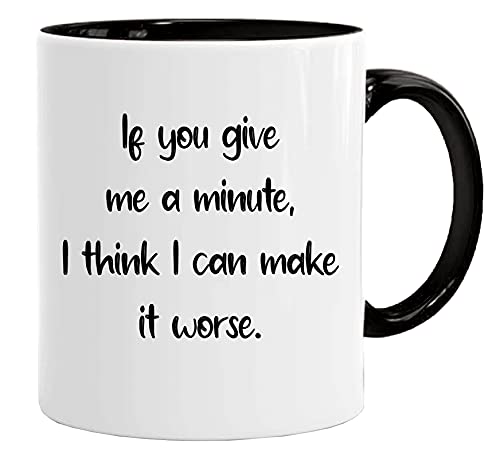 Acen Merchandise I can Make it Worse | Work Office Mug & Gift Box Set Fathers Day Cup Presents from Daughter or Son | Gifts for dads Birthday | Christmas Mugs dad My Father or Sibling Gift | Work Cup von Acen Merchandise
