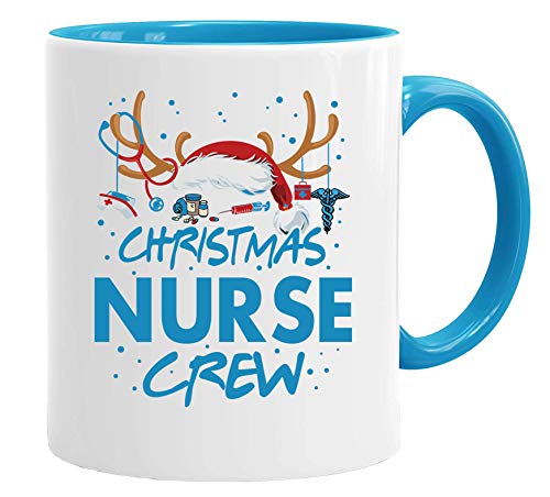 Acen Merchandise Lustige Weihnachtstasse mit Aufschrift Christmas Nurse Crew, 325 ml, hochwertige Qualität von Acen Merchandise