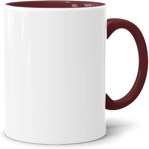 Sublimationstassen ohne Druck AAA Grade | Einzeln oder im Set | Fototasse für Sublimationsdruck | Leere Tassen für Hitzepressen-Thermo-Sublimation (72 Stück, Weinrot) von Acen Merchandise