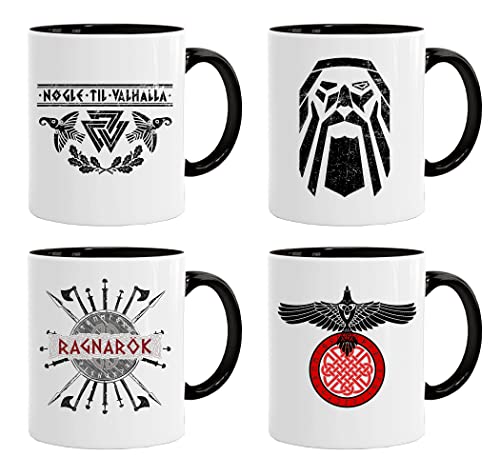 Wikinger Tasse| Wikinger Set 05| Kaffee säuft Kaffee-Becher Geschenk Geschenkidee für alte Männer Papa Opa Kaffeetasse Wikinger-Motiv Tasse mit Spruch | Kaffeetasse | Kaffeetasse | tassen von Acen Merchandise