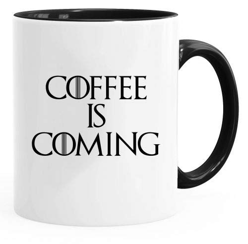 Coffee is Coming' - Fun Tasse 313 ml Kaffee Tee Becher – Perfekt Valentines/Ostern/Sommer/Weihnachten/Geburtstag/Jahrestag Geschenk von Acen Merchandise