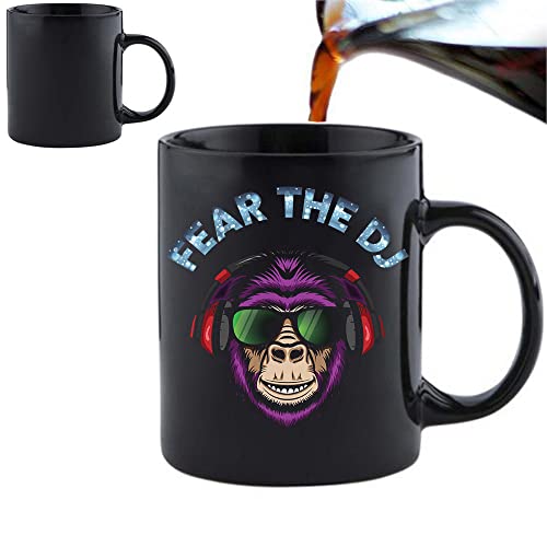 DJ YODA - Fun Becher Tasse mit Farbwechsel-Effekt – Perfekt Valentines/Ostern/Sommer/Weihnachten/Geburtstag/Jahrestag Geschenk von Acen Merchandise