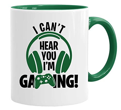 Gaming Tasse mit Spruch - I Can't talk I'm gaming - Geschenk für Gamer, Bruder oder Sohn von Acen Merchandise