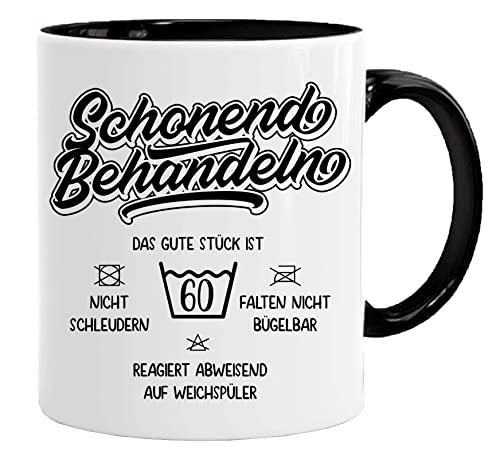 Geschenk Geburtstag Tasse mit Spruch |Schonend Behandeln Das Gute Stück Ist 60 Geschenk zum 60. Geburtstag 60 Jahre | Geburtstag Geschenkideen | Geschenke für Papa | Opa Tasse | Geschenkideen von Acen Merchandise