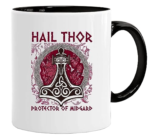 Wikinger Tasse| Hammer of Thor | Kaffee säuft Kaffee-Becher Geschenk Geschenkidee für alte Männer Papa Opa Kaffeetasse Wikinger-Motiv Tasse mit Spruch | Kaffeetasse | Kaffeetasse | tassen von Acen Merchandise