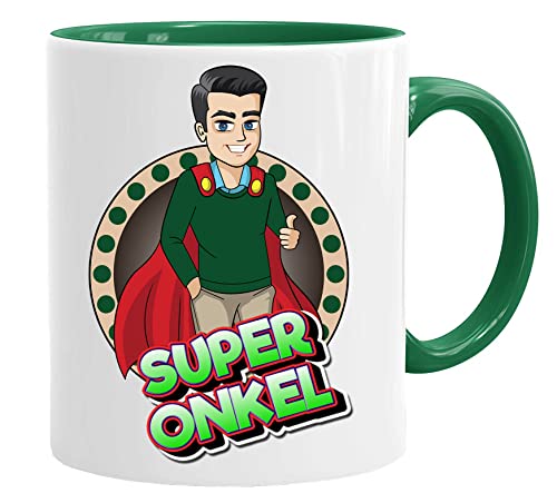 Onkel Tasse/Becher/Mug - Super Onkel - Schöne und lustige Kaffeetasse als Geschenkidee für Onkel. Keramik 350 ml - Geschenkidee Geschenk von Acen Merchandise