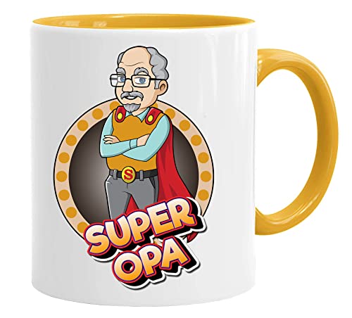 Opa Tasse/Becher/Mug - Super Opa - Schöne und lustige Kaffeetasse als Geschenkidee für Großväter. Keramik 350 ml - Geschenkidee Geschenk von Acen Merchandise
