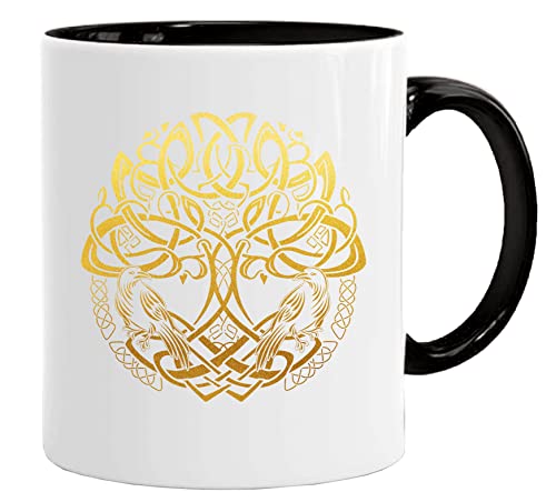 Wikinger Tasse| Pagan Tree of Life | Kaffee säuft Kaffee-Becher Geschenk Geschenkidee für alte Männer Papa Opa Kaffeetasse Wikinger-Motiv Tasse mit Spruch | Kaffeetasse | Kaffeetasse | tassen von Acen Merchandise