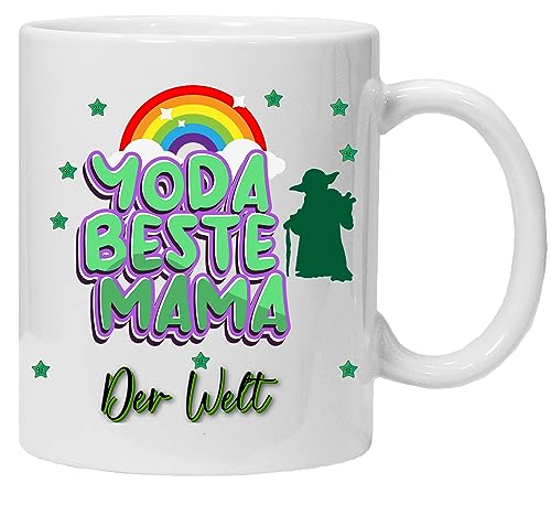 Tasse mit spruch | Yoda Beste Mama Der Welt | Baby Yoda Tasse für Mama | Geburtstagsgeschenk Weihnachtsgeschenke Muttertag zum Geburtstag von Shotdeadinthehead