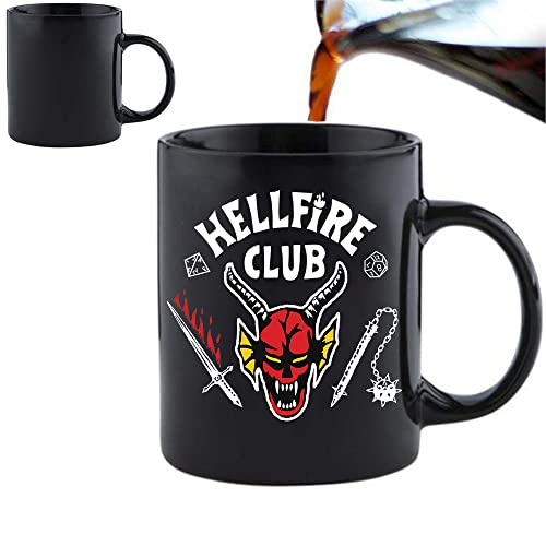 Acen Merchandise Things 'Welcome to the Upside Down' 325 ml, magische Morphing-Tasse und Geschenk-Box Perfekter Valentinstag, Ostern, Sommer, Weihnachten, Geburtstag FBAMUG1207 Schwarz von Acen Merchandise