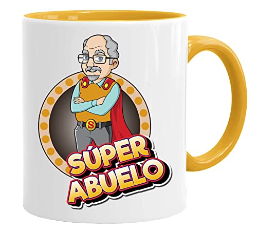 Super Abuelo Tasse/Becher/Mug - Super Abuelo - Schöne und lustige Kaffeetasse als Geschenkidee für Vatertagsgeschenk. Keramik 350 ml - Geschenkidee Geschenk von Acen Merchandise