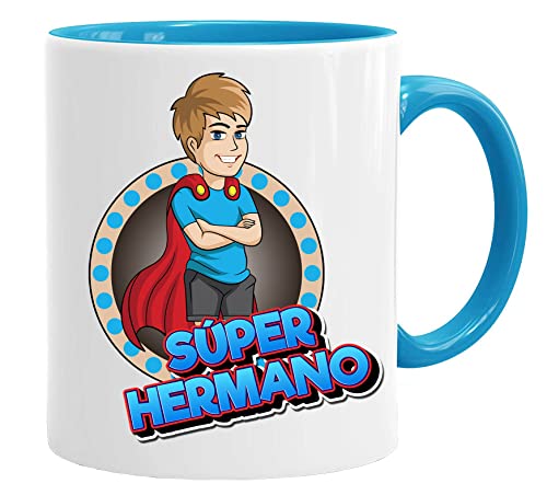 Super Hermano Tasse/Becher/Mug - Super Hermano - Schöne und lustige Kaffeetasse als Geschenkidee für Vatertagsgeschenk. Keramik 350 ml - Geschenkidee Geschenk von Acen Merchandise