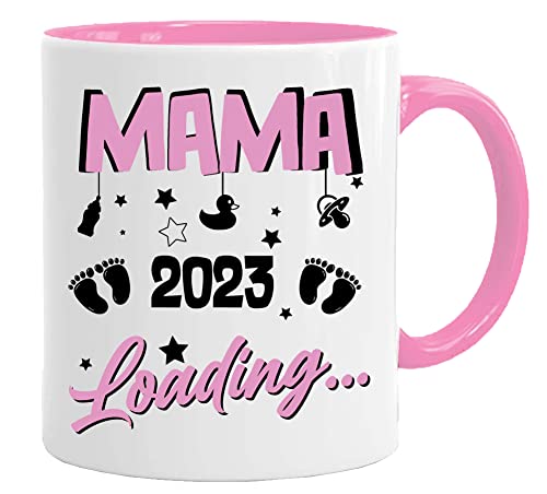 Tasse mit Spruch Mama loading 2023 - Geschenke für werdende Mütter/Tante/Papa/Onkel | Kaffeetasse Teetasse Geschenkidee Geschenk | Tasse von Acen Merchandise