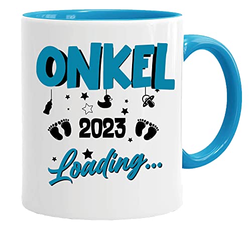 Tasse mit Spruch Onkel loading 2023 - Geschenke für werdende Mütter/Tante/Papa/Onkel | Kaffeetasse Teetasse Geschenkidee Geschenk | Tasse von Acen Merchandise