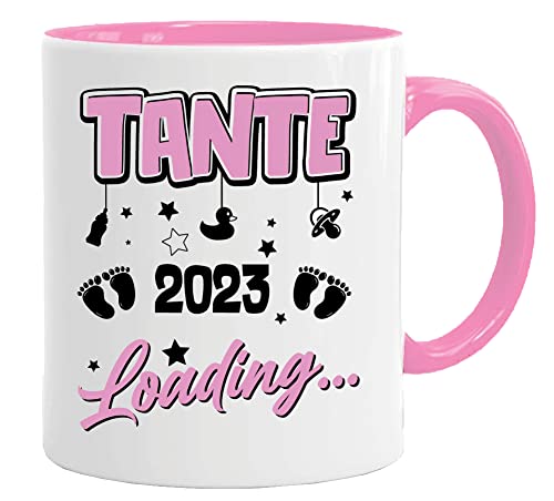 Tasse mit Spruch Tante loading 2023 | Tante Tasse |Geschenke für werdende Mütter/Tante/Papa/Onkel | Kaffeetasse Teetasse Geschenkidee Geschenk | Tasse von Acen Merchandise