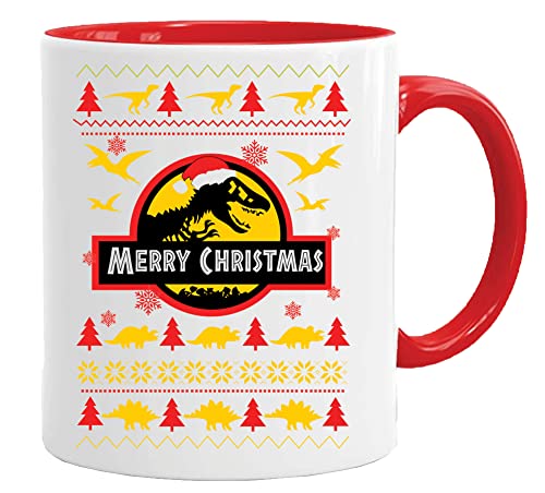 Tasse mit spruch | Jurassic Park Christmas | Weihnachtstasse mit Spruch lustig | Weihnachten lustig Kaffeebecher mit Spruch von Acen Merchandise