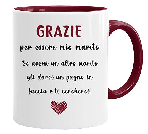 Tasse zum Valentinstag, Danke, um mein Ehemann zu sein, originelle Geschenkidee zum Geburtstag, Tasse mit Spruch und lustigem Design von Acen Merchandise