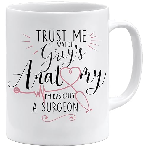 Trust Me I sehen, grey 's Anatomy Ich bin im Grunde ein Chirurg Keramik Kaffee Tasse Geschenke für ihre Kaffee Geschenke Liebhaber Tasse von Acen Merchandise