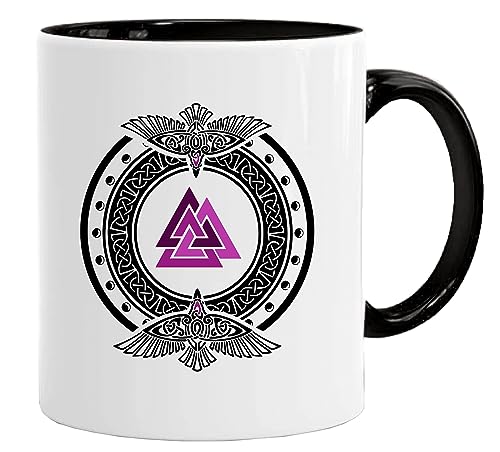 Wikinger Tasse |Valhalla Ravens| Kaffee säuft Kaffee-Becher Geschenk Geschenkidee für alte Männer Papa Opa Kaffeetasse Wikinger-Motiv Tasse mit Spruch | Kaffeetasse | Kaffeetasse | tassen von Acen Merchandise