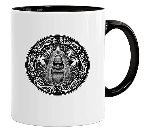 Wikinger Tasse| Valhalla is Calling| Kaffee säuft Kaffee-Becher Geschenk Geschenkidee für alte Männer Papa Opa Kaffeetasse Wikinger-Motiv Tasse mit Spruch | Kaffeetasse | Kaffeetasse | tassen von Acen Merchandise