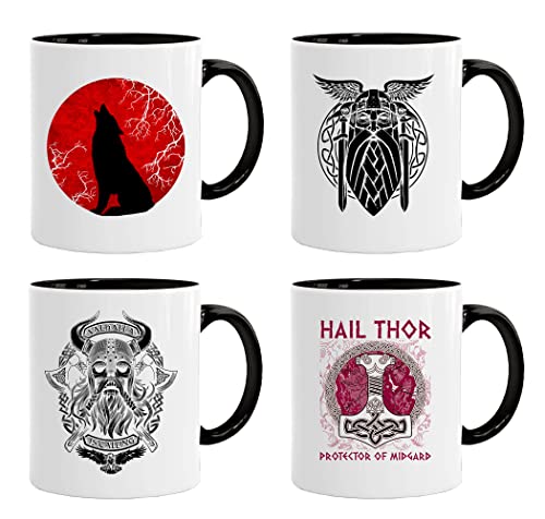 Wikinger Tasse| Wikinger Set 01| Kaffee säuft Kaffee-Becher Geschenk Geschenkidee für alte Männer Papa Opa Kaffeetasse Wikinger-Motiv Tasse mit Spruch | Kaffeetasse | Kaffeetasse | tassen von Acen Merchandise