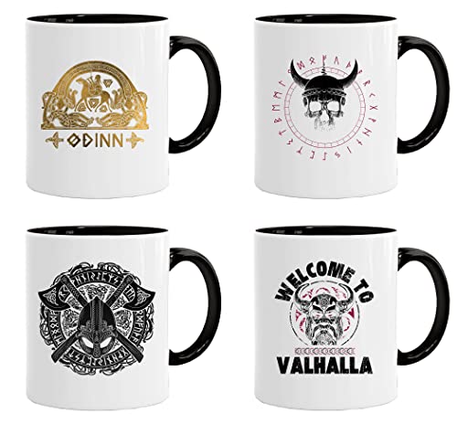 Wikinger Tasse| Wikinger Set 03| Kaffee säuft Kaffee-Becher Geschenk Geschenkidee für alte Männer Papa Opa Kaffeetasse Wikinger-Motiv Tasse mit Spruch | Kaffeetasse | Kaffeetasse | tassen von Acen Merchandise