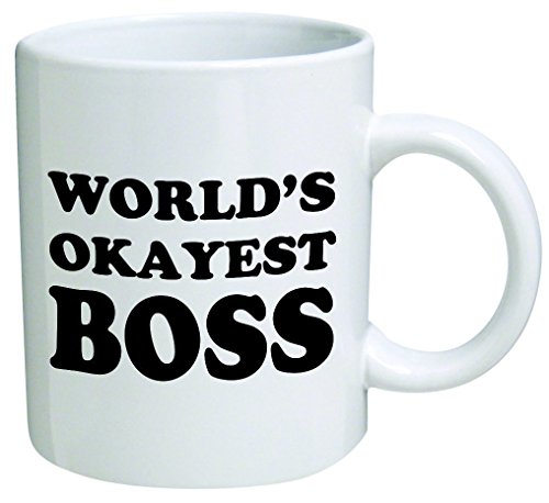 World's Okayest Boss - Crude Mug - Lustig Serie Kaffee Tasse – Keramiktasse von acen Studios – perfekte Valentines/Ostern/Sommer/Weihnachten/Geburtstag/Jahrestag Geschenk von Acen Merchandise