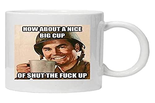 Acen Merchandise About a Cup of Shut the fuck up – Grobe Tasse – 313 ml Keramik Kaffee Tee Becher von acen Studios Acen Merchandise About a Cup of Shut the fuck up – Grobe Tasse – 313 ml Keramik Kaffee Tee Becher von acen Studios von Acen Merchandise