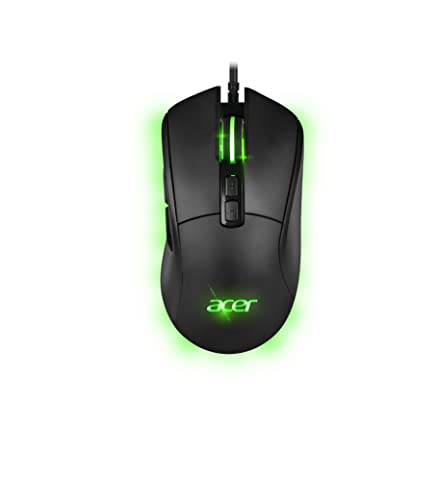 Acer, Gaming-Maus STARLIGHT-GM1000, Material: Gummi, 10 mehrfarbige LED-Effekte, 7 Tasten, 10000 DPI, 100 IPS, Kabel 1,7 m mit Stoff ummantelt von acer