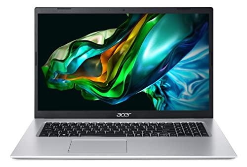 Acer Aspire 3 (A317-53-32WF) Laptop | 17, 3" FHD Display | Intel Core i3-1115G4 | 8 GB RAM | 512 GB SSD | Intel UHD Graphics | Windows 11 | QWERTZ Tastatur | Silber von acer