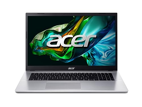 Acer Aspire 3 (A317-54-79NV) Laptop 17,3" FHD IPS Display Intel Core i7-1255U 16 GB RAM 512 GB SSD Intel Iris Xe Grafik Windows 11 QWERTZ Tastatur Silber von acer