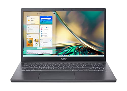 Acer Aspire 5 (A515-57-52TW) Laptop | 15,6 FHD Display | Intel Core i5-1235U | 8 GB RAM | 512 GB SSD | Intel Iris Xe Grafik | Windows 11 | QWERTZ Tastatur | grau von Acer