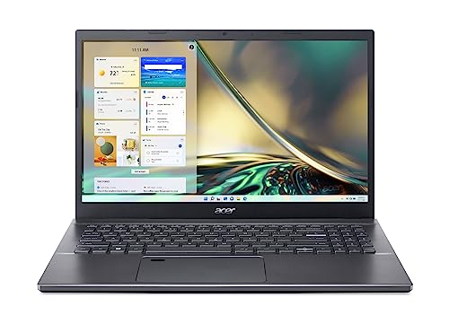 Acer Aspire 5 (A515-57-75T5) Laptop | 15,6" FHD Display | Intel Core i7-12650H | 16 GB RAM | 1 TB SSD | Intel UHD Grafik | Windows 11 | QWERTZ Tastatur | grau von acer