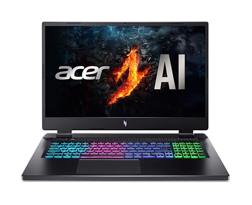 acer Nitro 17 (AN17-42-R2E6) Gaming Laptop | 17" FHD IPS 165Hz Display | AMD Ryzen 7 8845HS | 16 GB RAM | 1 TB SSD | NVIDIA GeForce RTX 4060 | Windows 11 | QWERTZ Tastatur | schwarz von acer