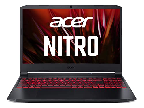 Acer Nitro 5 (AN515-57-5434) Gaming Laptop 15.6 Zoll Windows 11 Home Notebook - FHD 144 Hz IPS Display, Intel Core i5-11400H, 8 GB RAM, 512 SDD, NVIDIA GeForce RTX 3050-4 GDDR6, QWERTZ, Schwarz von Acer