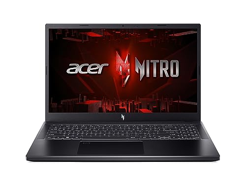 Acer Nitro V 15 (ANV15-51-51MR) Gaming Laptop | 15.6" FHD IPS 144Hz Display | Intel Core i5-13420H | 16GB RAM | 512 GB SSD | NVIDIA GeForce RTX 4050 | Windows 11 | QWERTY Tastatur | schwarz von acer