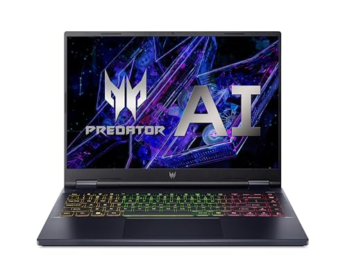 Acer Predator Helios Neo 14 (PHN14-51-91G5) Gaming Laptop, 14" WQXGA+ IPS 165Hz Display, Intel Core Ultra 9 185H, 32 GB RAM, 1 TB SSD, NVIDIA GeForce RTX 4070, Windows 11, QWERTZ Tastatur, schwarz von acer