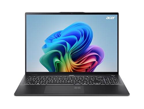 Acer Swift 16 AI OLED (SF16-51-57H6) AI Notebook 40 Tops | 16" WQ2.8K OLED 120Hz Display | Intel Core Ultra 5 226V | 16 GB RAM | 512 GB SSD | Intel Arc Grafik 130V | Windows 11 | QWERTZ Tastatur von acer