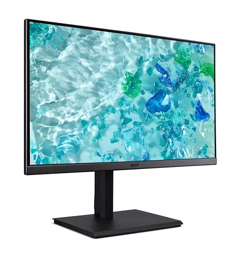 Acer Vero B247YEbmiprxv Monitor 23,8 Zoll (60 cm Bildschirm) Full HD, IPS, 100Hz HDMI/DP, 75Hz VGA, 4ms(GTG), DP 1.2, HDMI 1.4, höhenverstellbar, drehbar, FreeSync von Acer