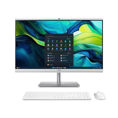 Acer Aspire C 27, C27-195ES, All-in-One Desktop, 27 Zoll Full HD, Windows 11, Intel Core Ultra 7, 32GB RAM, 2TB SSD, Intel Graphics, QWERTZ Tastatur, Weiß von acer