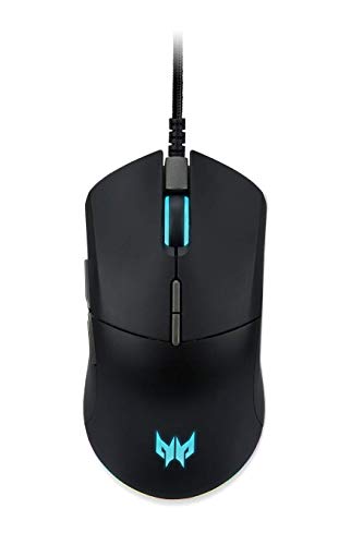 Predator Cestus 330 Gaming Maus (16.000 DPI, 400 IPS Tracking, 7 programmierbare Tasten, 1 ms Reaktionszeit, RGB Beleuchtung) schwarz/blau von Acer