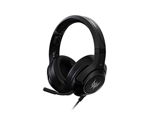 Predator Galea 350 Gaming Headset (TrueHarmony Soundscape-Technologie, 7.1 Virtual Sound, omnidirektionales Mikro, kompatibel mit PC, Xbox One S und PS4) schwarz von Acer