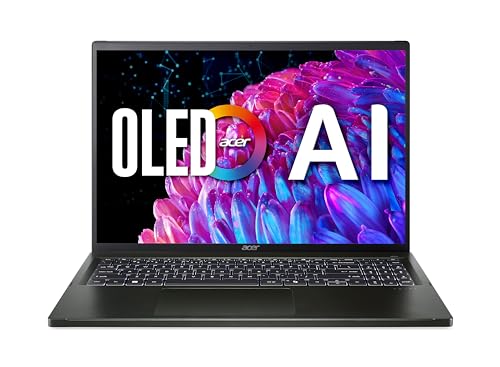Swift Edge OLED (SFE16-44-R0XV) Ultrathin/Laptop | 16" 3.2K OLED 120Hz Display | AMD Ryzen 5 8640U | 16 GB RAM | 512 GB SSD | AMD Radeon Grafik | Windows 11 | QWERTZ Tastatur | schwarz von acer